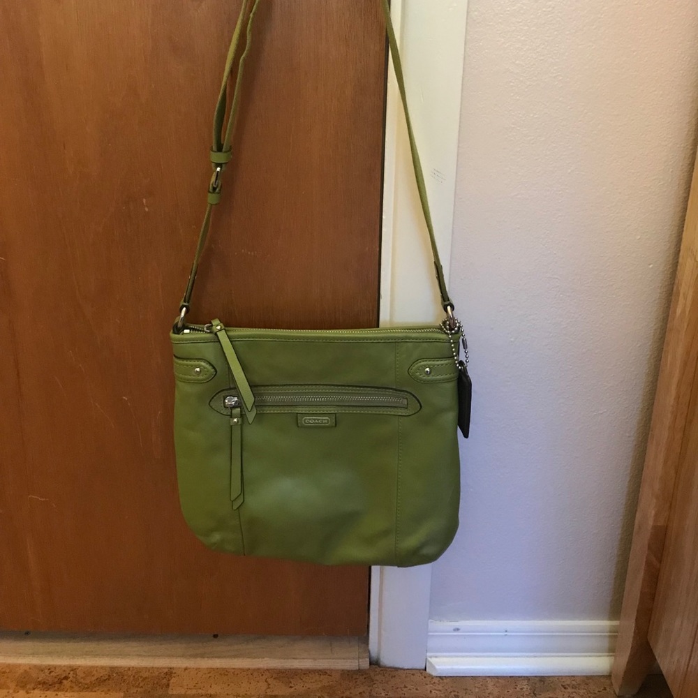 Coach Green Leather Crossbody